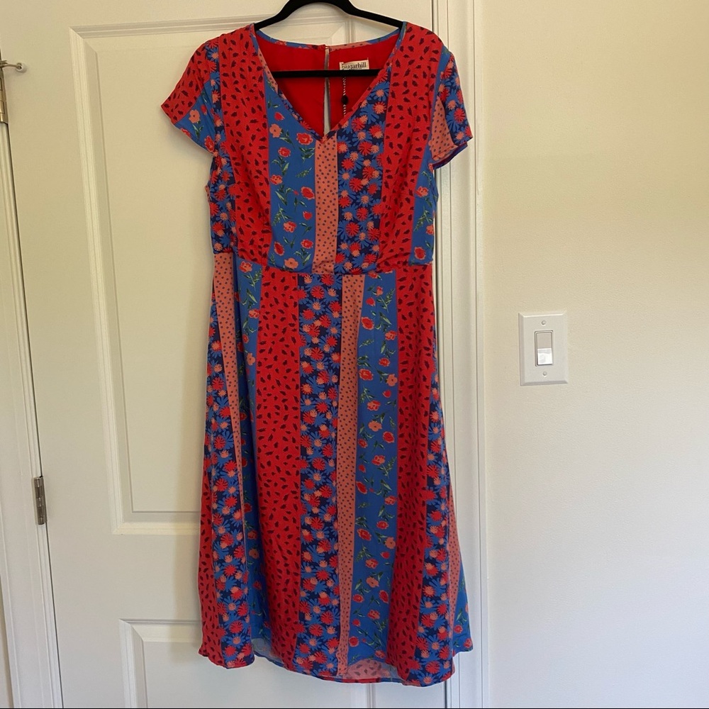 NWT Sugarhill Brighton Modcloth Floral Midi - Picture 5 of 6